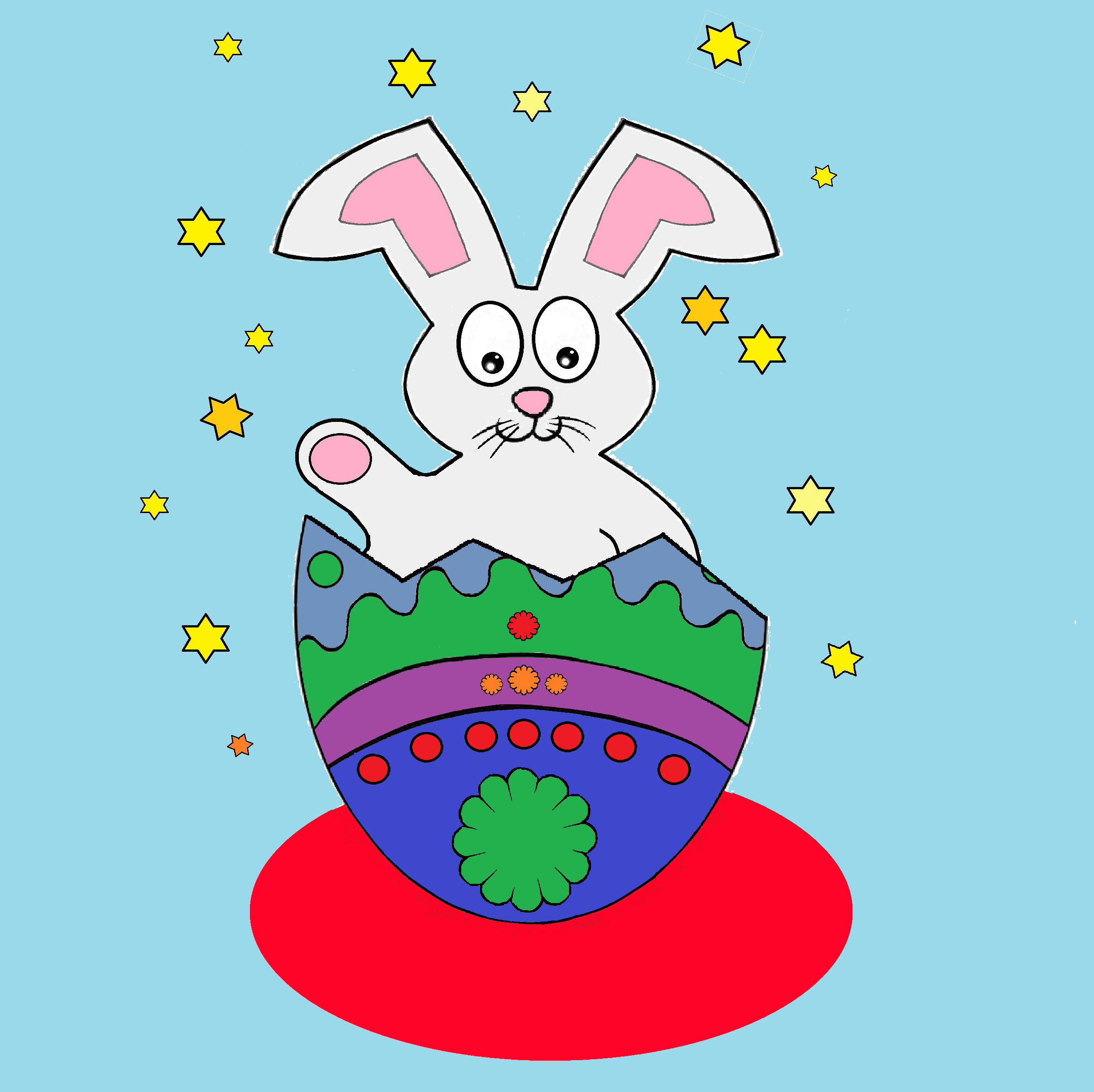 Påskehare i påskeæg