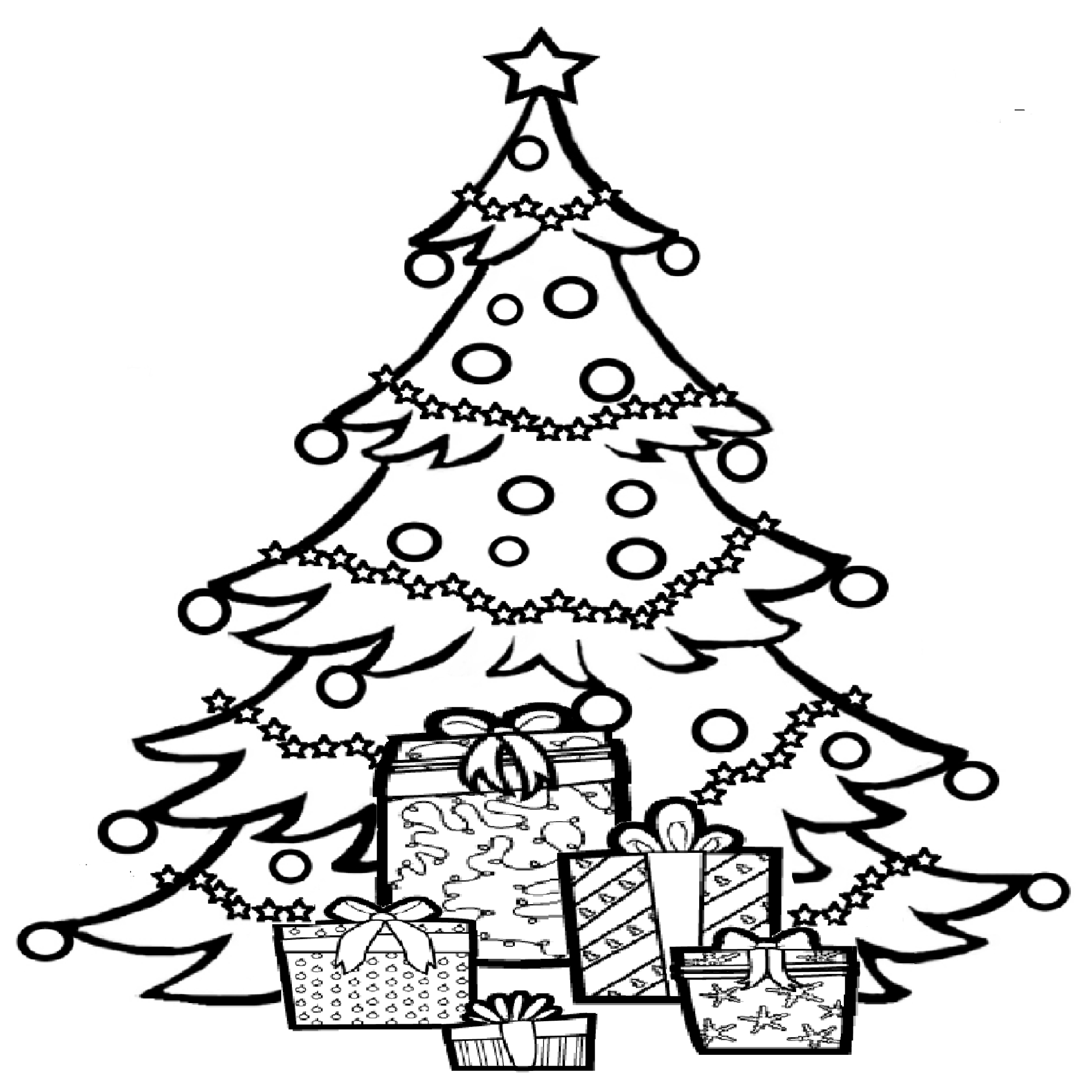 Juletræ med gaver