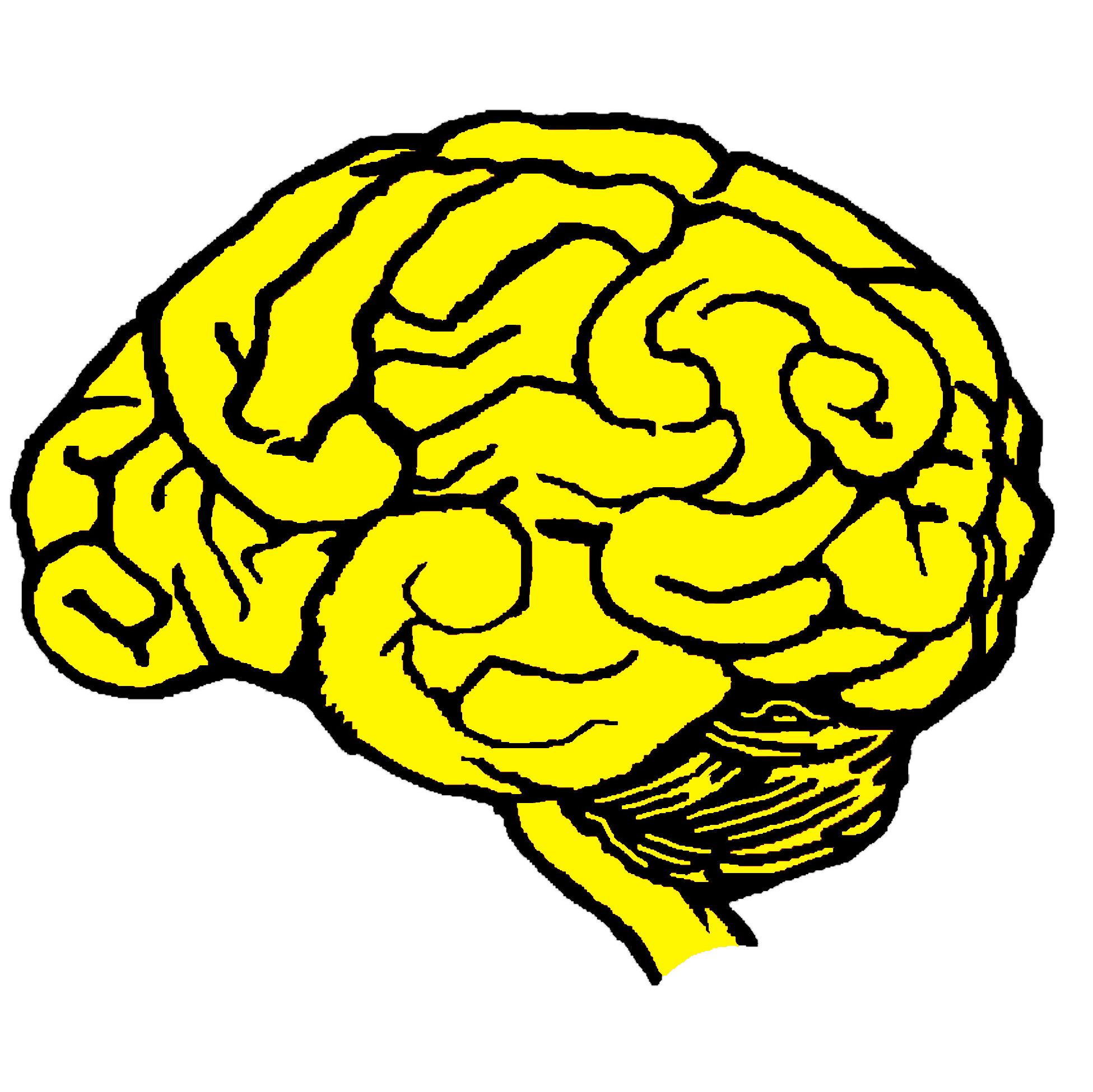 Hjerne Gul