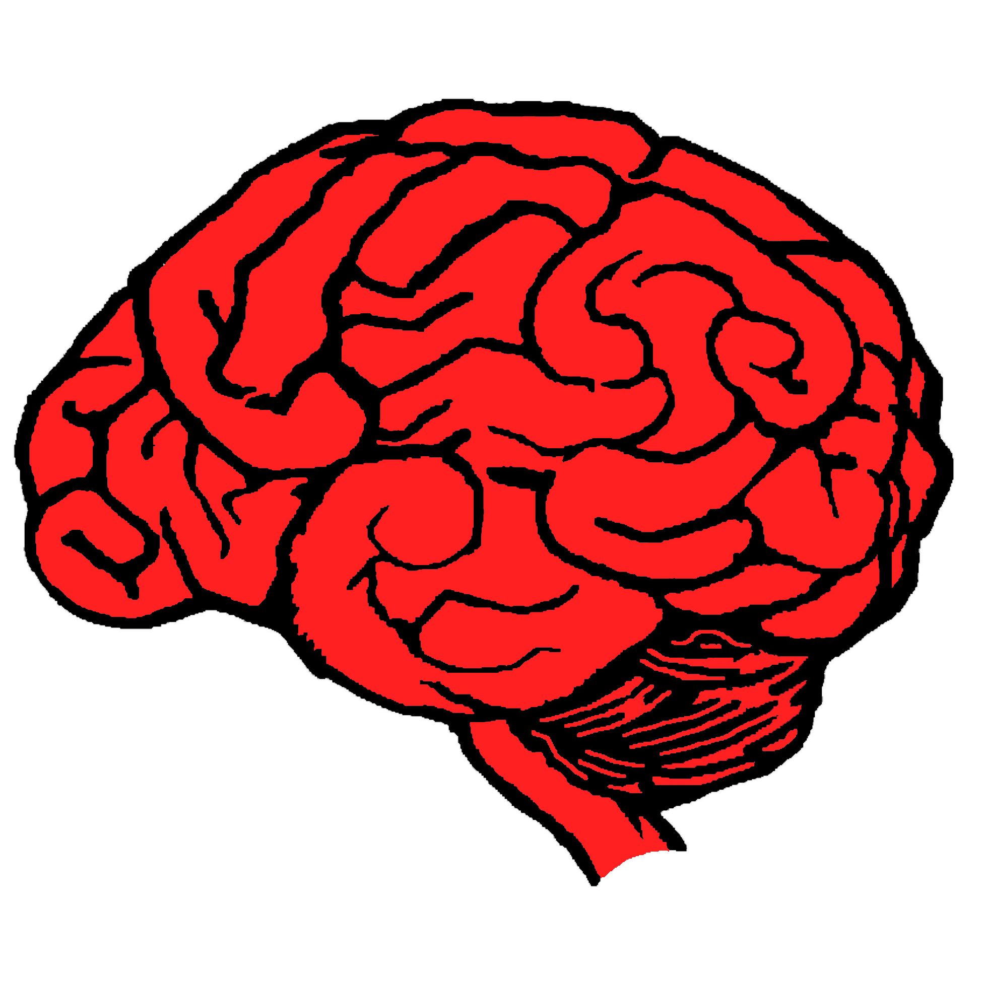 Hjerne Rød