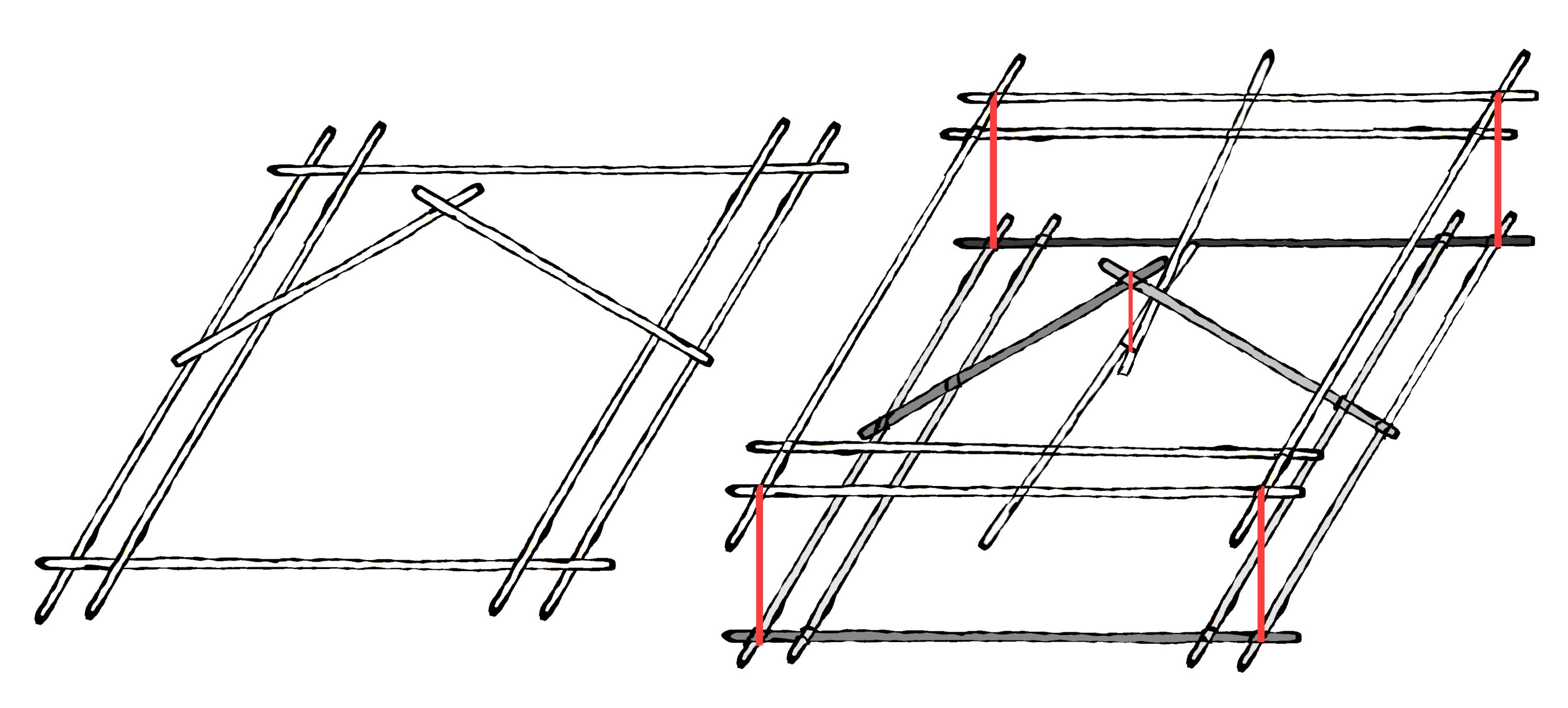 Tensegrity med rafter